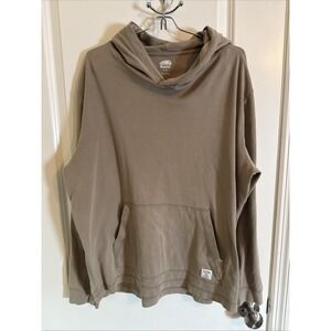 Men's Roots Canada Khaki Tan Cloud Hoodie Sz Large